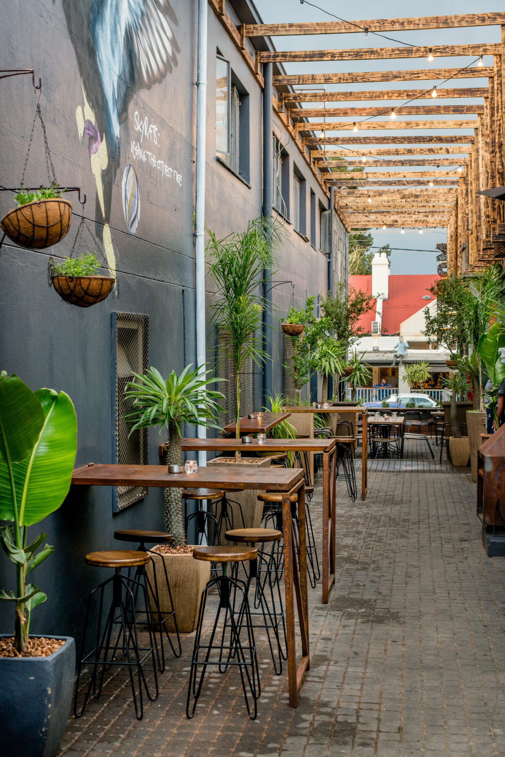 View of seating area at Mootee Bar